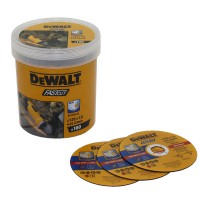 DeWalt DT20540-QZ High Performance FASTCUT Bonded Thin Metal Cutting Discs 125 x 1.0 x 22.23mm (100 Pack) £69.95